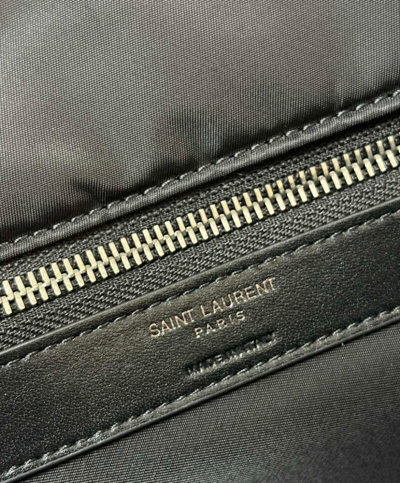 Saint Laurent Niki Messenger In Econyl 757146 Black